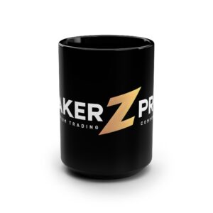 Stylish Black Mug for Traders, 15oz Coffee Cup, Perfect Gift for Crypto Enthusiasts, ZPRO Community Mug, Trendy Drinkware for Office