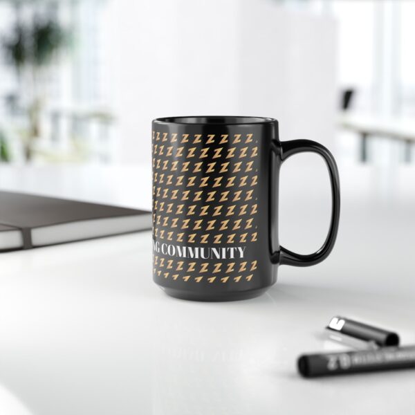15oz Black Mug – TAKERZPRO ZZZ Design